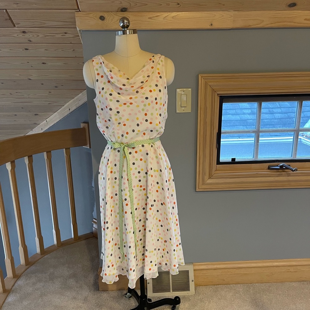 Spenser Jeremy Polka Dot Silk Sundress